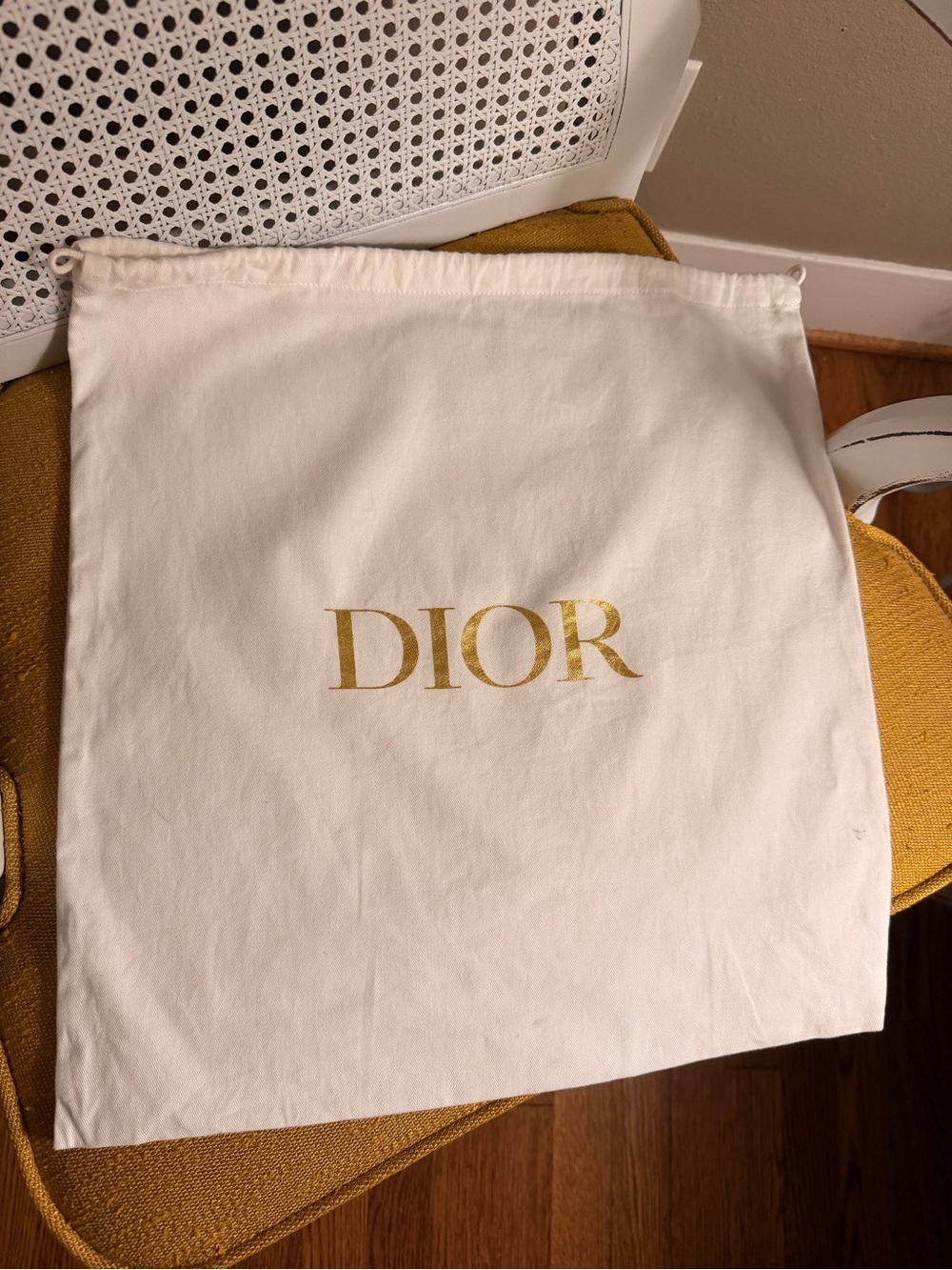 Christian Dior Taupe Classic Saddle Bag in Grained Leather with Gold Hardware - Picture 17 of 17